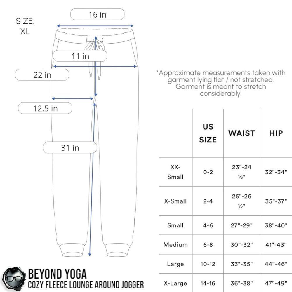 BEYOND YOGA COZY FLEECE LOUNGE AROUND MIDI JOGGER SWEATPANTS IN WHITE MODAL XL - Picture 8 of 10